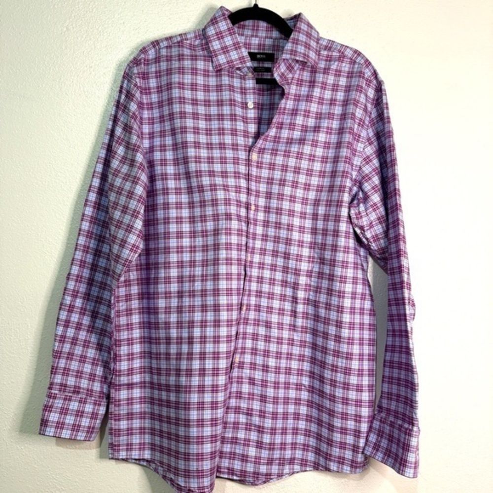 Hugo Boss Men's Dress Shirt, Sharp Fit, Easy Iron. Sz17 1/2. 34/35. NWOT.